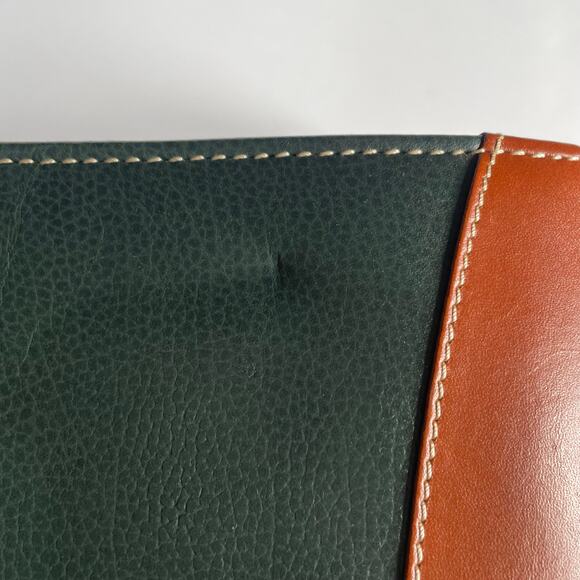 Franklin Quest Verona Leather 7-Ring Planner Binder Green Brown Made in USA - Picture 11 of 13